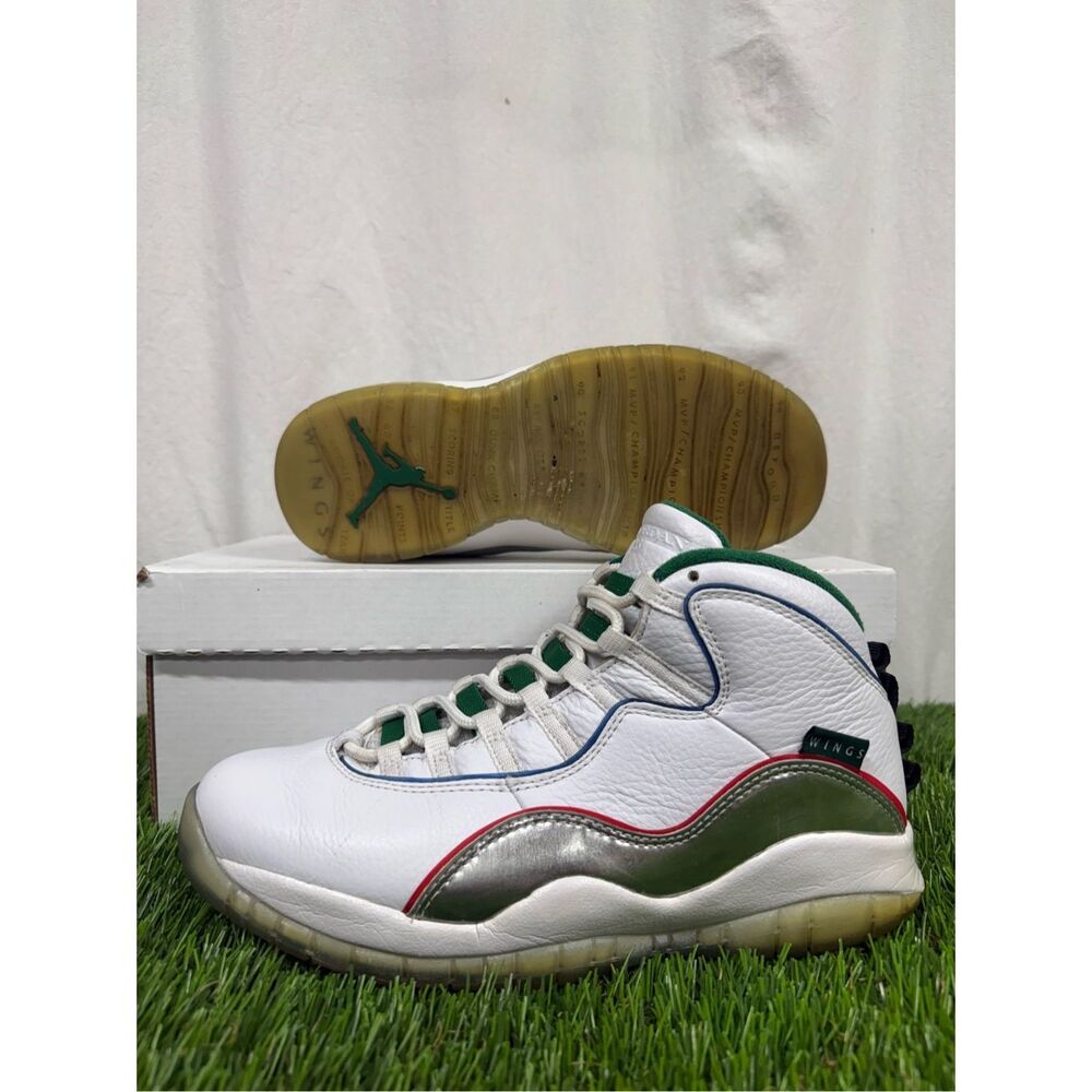 Air Jordan 10 Retro 'WINGS' Basketball Shoes Sneakers Mens 8.5 - White CK4352-10